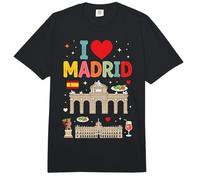 Recuerdo de Viaje I Love Madrid España Comfort Colors Adult Heavyweight T-Shirt