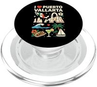 Recuerdo de Viaje I Love Puerto Vallarta México PopSockets PopGrip para MagSafe