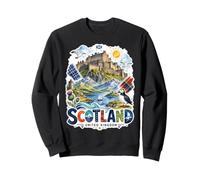 Recuerdo de Viaje Lindo del Castillo de Escocia del Reino Unido Sudadera