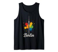 Recuerdo de viaje minimalista de Berlín City Alemania Camiseta sin Mangas