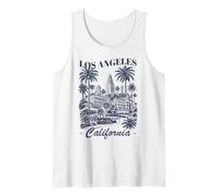 Recuerdo de Viaje Minimalista del Horizonte de California de Los Ángeles Camiseta sin Mangas