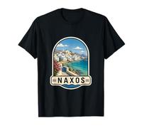Recuerdo de Viaje Naxos Grecia Templo Apolo Design Camiseta