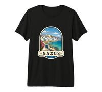 Recuerdo de Viaje Naxos Grecia Templo Apolo Design Camiseta Premium