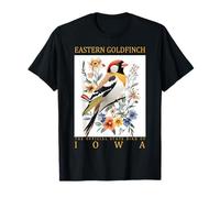 Recuerdo de Viaje para pájaros del Estado de jilguero Oriental de Iowa Camiseta