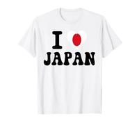 Recuerdo de Viaje Retro con la Bandera de corazón de Japón Camiseta