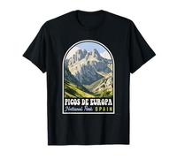 Recuerdo de viaje retro del Parque Nacional de los Picos de Europa Camiseta