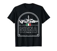 Recuerdo de Viaje Siena Italy Bold Outline Camiseta