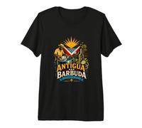 Recuerdo de Viaje Vintage de Antigua y Barbuda Camiseta Premium