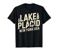Recuerdo de Viaje Vintage de Lake Placid New York Camiseta