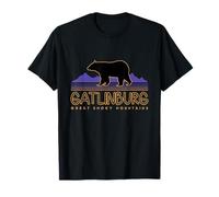 Recuerdo de Viaje Vintage de Las Grandes Montañas Humeantes de Gatlinburg Camiseta