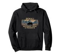 Recuerdo de Vida Silvestre de Alaska en el Parque Nacional Denali y Preserva Sudadera con Capucha