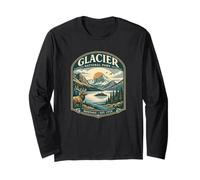 Recuerdo de Vida Silvestre del Parque Nacional Glacier Montana USA Manga Larga