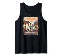 Recuerdo del área recreativa Nacional de Hells Canyon Idaho Oregon Camiseta sin Mangas