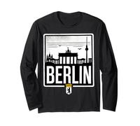 Recuerdo del horizonte de Berlín Viaje a la ciudad capital Alemania Alemán Manga Larga