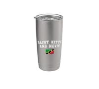 Recuerdo del orgullo de la bandera de San Cristóbal y Nieves Vaso térmico de acero inoxidable de doble pared