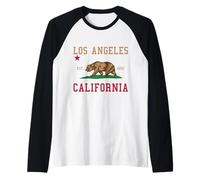 Recuerdo del orgullo del oso de San José, California Camiseta Manga Raglan