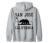 Recuerdo del orgullo del oso de San José, California Sudadera con Capucha