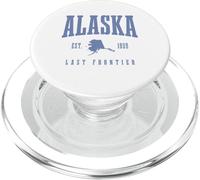 Recuerdo del Orgullo Vintage de Alaska The Last Frontier PopSockets PopGrip para MagSafe