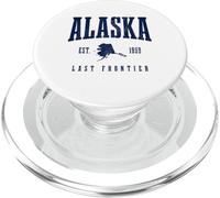 Recuerdo del Orgullo Vintage de Alaska The Last Frontier PopSockets PopGrip para MagSafe