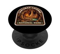 Recuerdo del Parque Nacional de Las Cavernas Carlsbad Visitante de Nuevo México PopSockets PopGrip Adhesivo