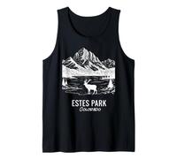 Recuerdo del Parque Nacional de Las Montañas Rocosas de Estes Park Colorado Camiseta sin Mangas