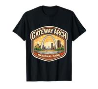 Recuerdo del Parque Nacional Gateway Arch Missouri Memorabilia Camiseta