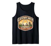 Recuerdo del Parque Nacional Gateway Arch Missouri Memorabilia Camiseta sin Mangas