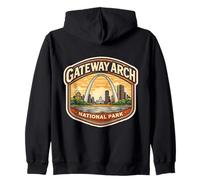 Recuerdo del Parque Nacional Gateway Arch Missouri Memorabilia Sudadera con Capucha