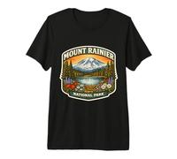Recuerdo del Parque Nacional Monte Rainier Recuerdos de Washington Camiseta Premium