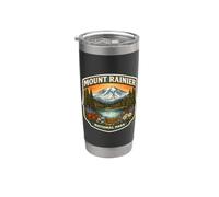 Recuerdo del Parque Nacional Monte Rainier Recuerdos de Washington Vaso térmico de acero inoxidable de doble pared