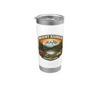 Recuerdo del Parque Nacional Monte Rainier Recuerdos de Washington Vaso térmico de acero inoxidable de doble pared