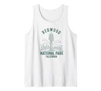 Recuerdo del Parque Nacional Redwood Crescent City California Camiseta sin Mangas