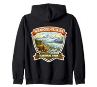 Recuerdo del Parque Nacional Wrangell-St. Elías Alaska Memorabilia Sudadera con Capucha