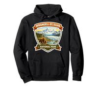 Recuerdo del Parque Nacional Wrangell-St. Elías Alaska Memorabilia Sudadera con Capucha