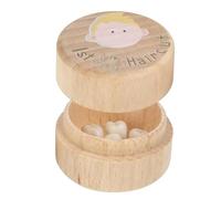 Recuerdo del primer corte de cabello Lindo Recipiente en Madera para