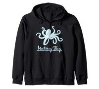 Recuerdo del Santuario Marino Nacional de la Bahía de Monterey, California Sudadera con Capucha