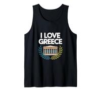 Recuerdo del Templo Antiguo I Love Grecia Camiseta sin Mangas