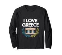 Recuerdo del Templo Antiguo I Love Grecia Manga Larga