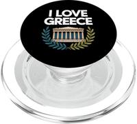 Recuerdo del Templo Antiguo I Love Grecia PopSockets PopGrip para MagSafe