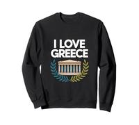Recuerdo del Templo Antiguo I Love Grecia Sudadera