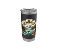 Recuerdo del viaje a Alaska del Parque Nacional de los Fiordos Kenai Vaso térmico de acero inoxidable de doble pared
