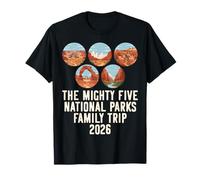 Recuerdo del Viaje Familiar Mighty Five de Utah 2026 Camiseta