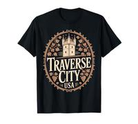Recuerdo del Vino del Castillo clásico de Michigan de Traverse City Camiseta