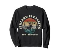 Recuerdo Divertido de Finlandia Is Calling I Moose Go Sudadera