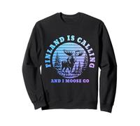 Recuerdo Divertido de Finlandia Is Calling I Moose Go Sudadera