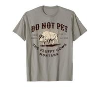 Recuerdo Divertido de Montana Bison Do Not Pet The Fluffy Cows Camiseta