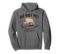 Recuerdo Divertido de Montana Bison Do Not Pet The Fluffy Cows Sudadera con Capucha