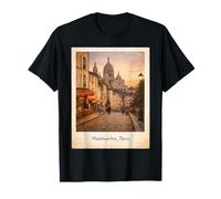 Recuerdo fotográfico instantáneo Vintage de Montmartre Paris Francia Camiseta