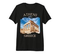 Recuerdo Griego de la Acrópolis y el Partenón Atenas Grecia Camiseta Premium