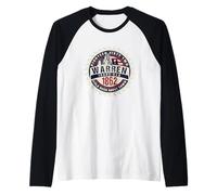 Recuerdo histórico de la Ciudad Fantasma de la Fiebre del Oro de Warren, Idaho Camiseta Manga Raglan